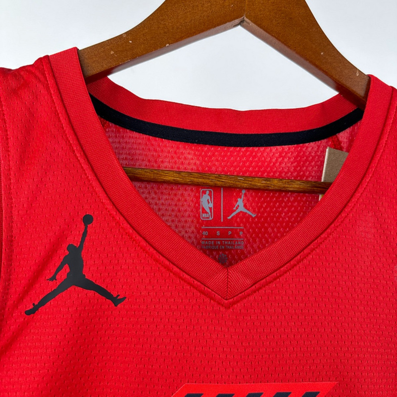 NBA Portland Trail Blazers V-Neck JORDAN Edition Red Jersey AVDIJA#8 S-XXL