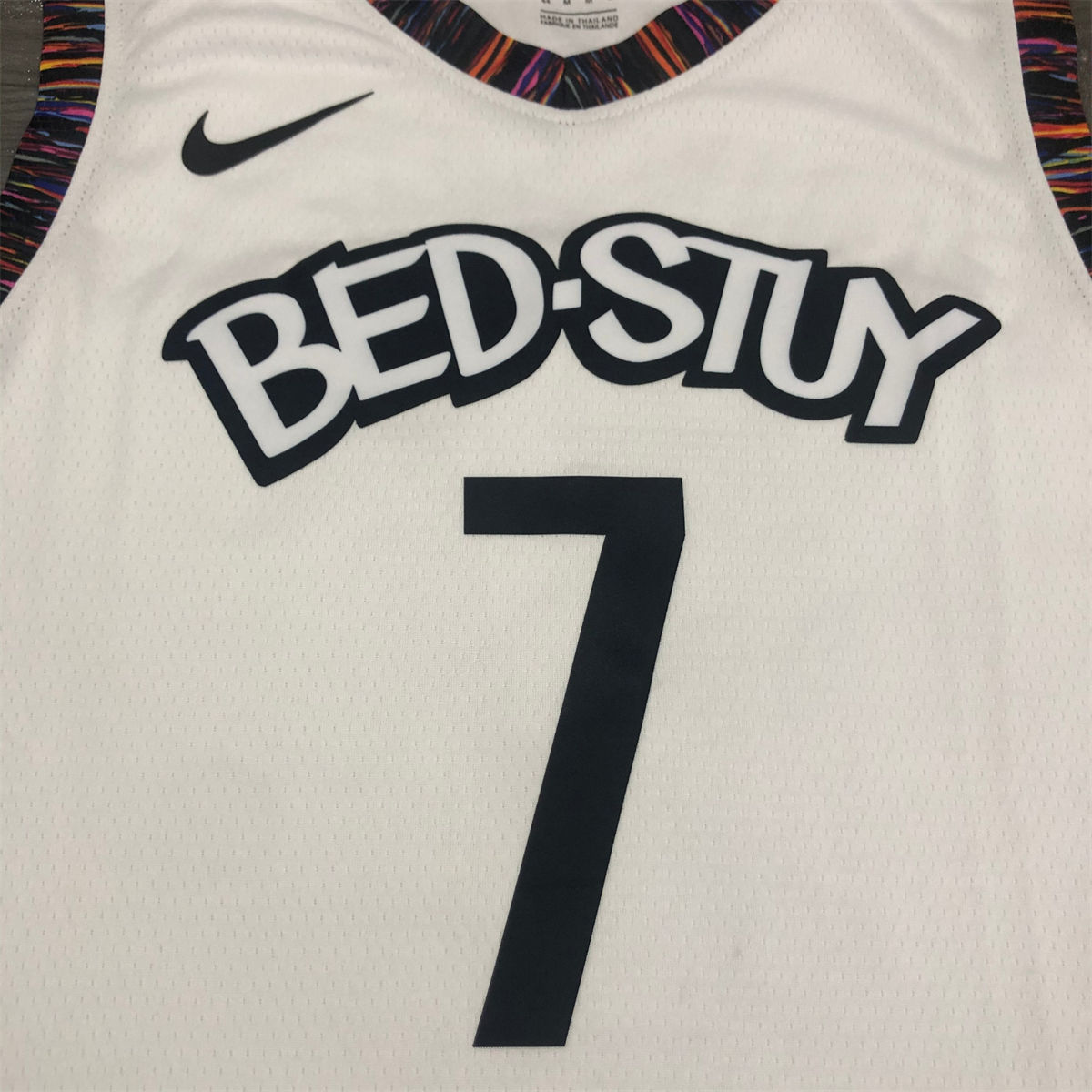 NBA Brooklyn Nets V-Neck White Jersey DURANT#7 S-XXL