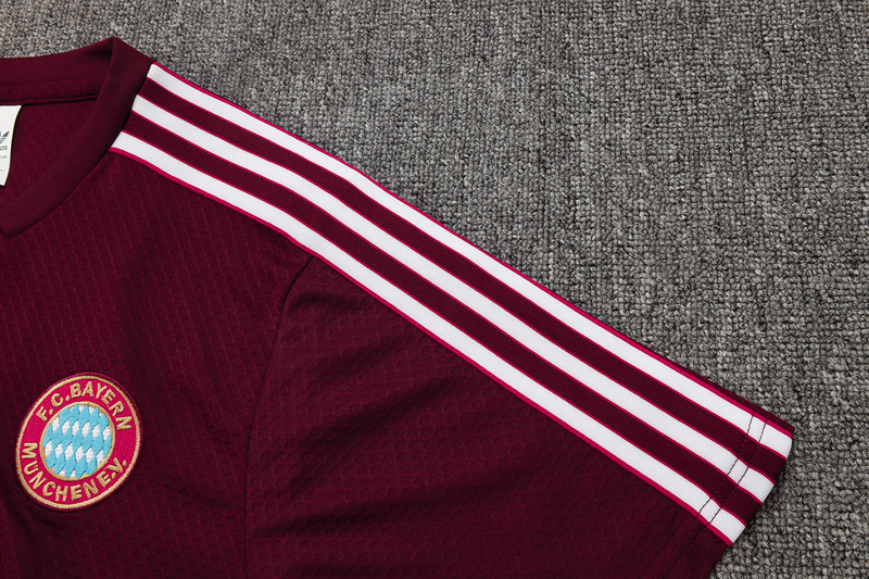 2025/26 Bayern Munich maroon Training Set Shirt and Shorts