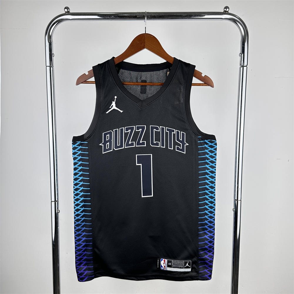 NBA Charlotte Hornets BALL#1 2018 White City Edition Swingman Jersey S-XXL
