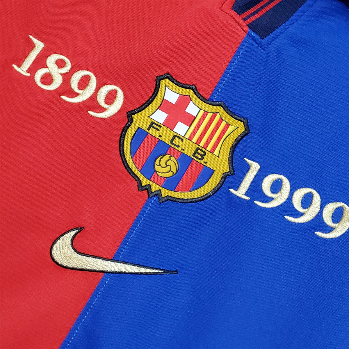 Retro Barcelona 100th Anniversary version home jersey Fan Version