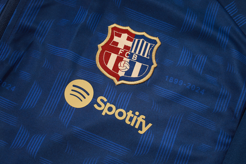 2024/25 Barcelona Royal blue Jacket Training Suit Set Football Team Shirt Sports Fashion