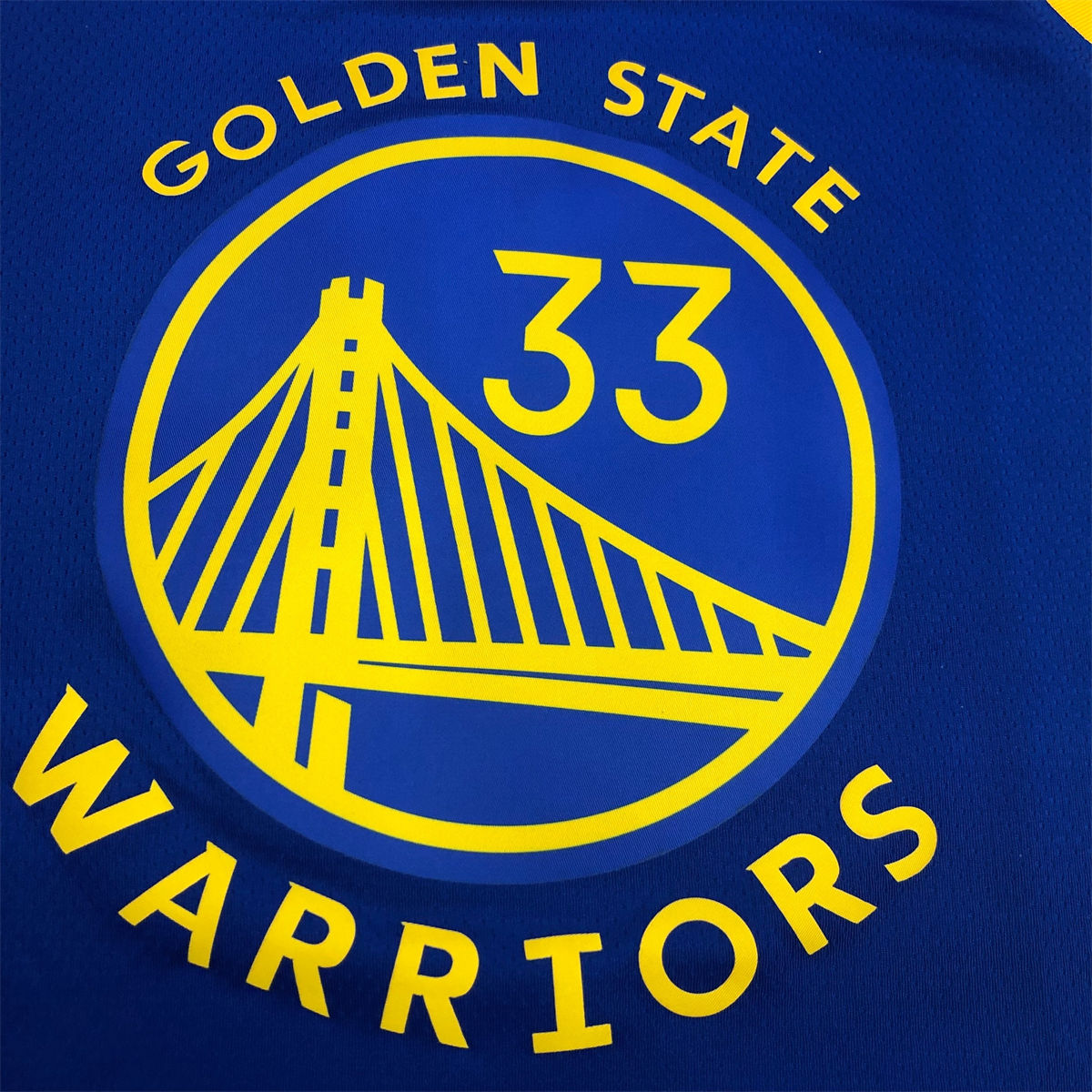 NBA Golden State Warriors V neck Blue Jersey WISEMAN#33 S-XXL