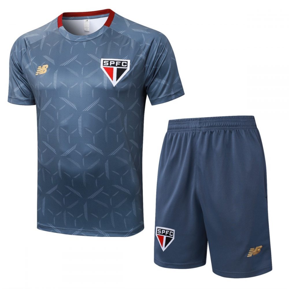 2026 Sao Paulo Grey Training Set Shirt and Shorts