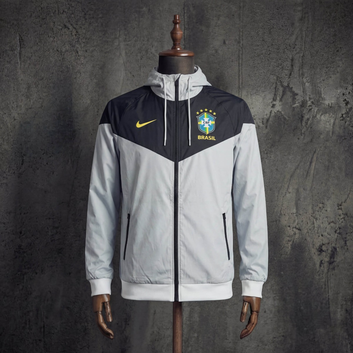 2026 Brazil Gray Windbreaker