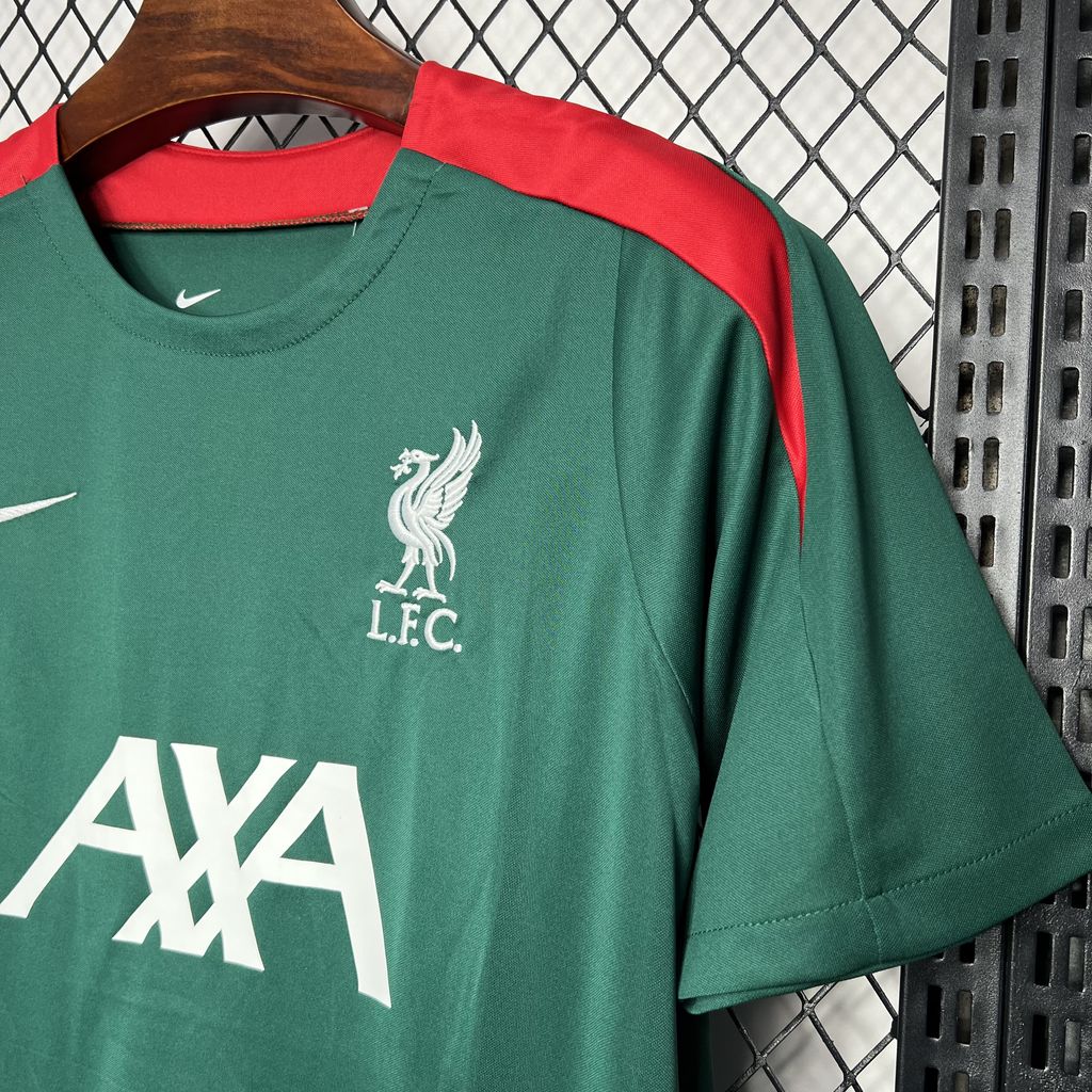 2024/25 Liverpool Pre-match training dark green Jersey Fan Version