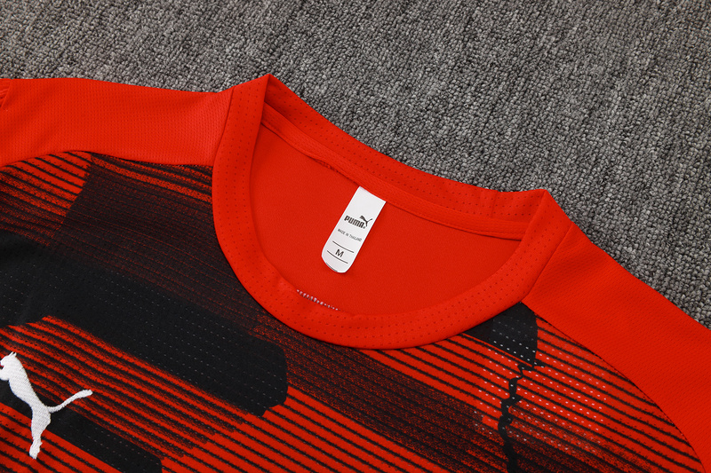 24/25 AC Milan Red Black Training Set Shirt and Shorts