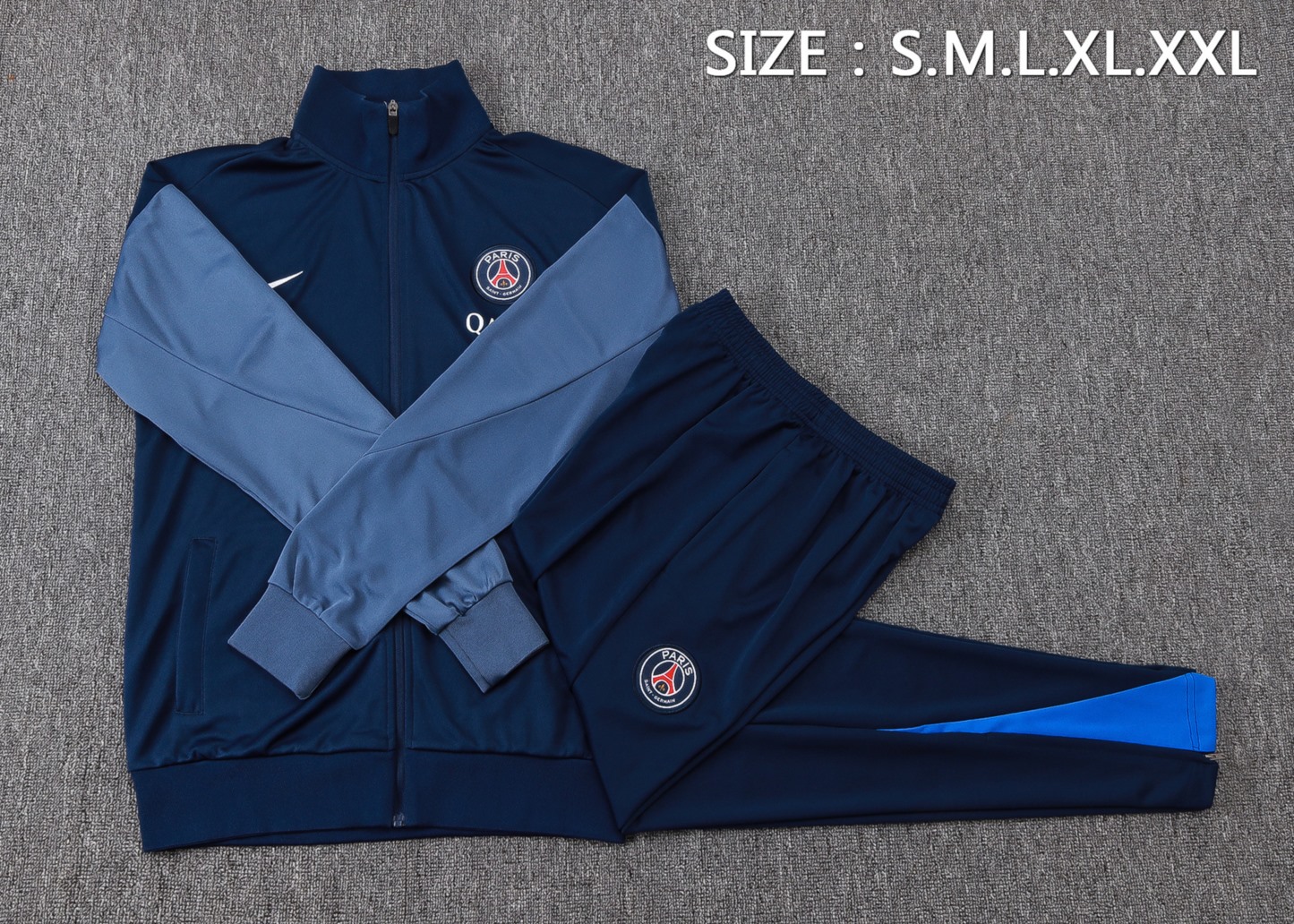 2025/26 Paris royal blue Jacket Training Suit Set Football Team Shirt Sports Fashion