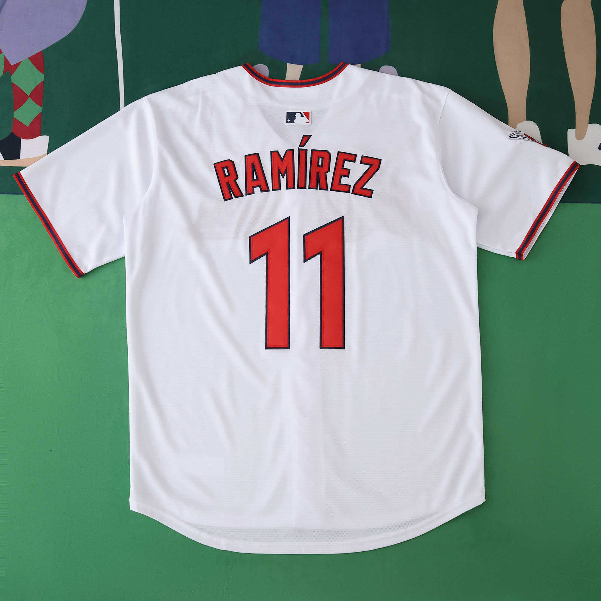 MLB 2025 Cleveland Guardians White Jersey RAMIREZ #11