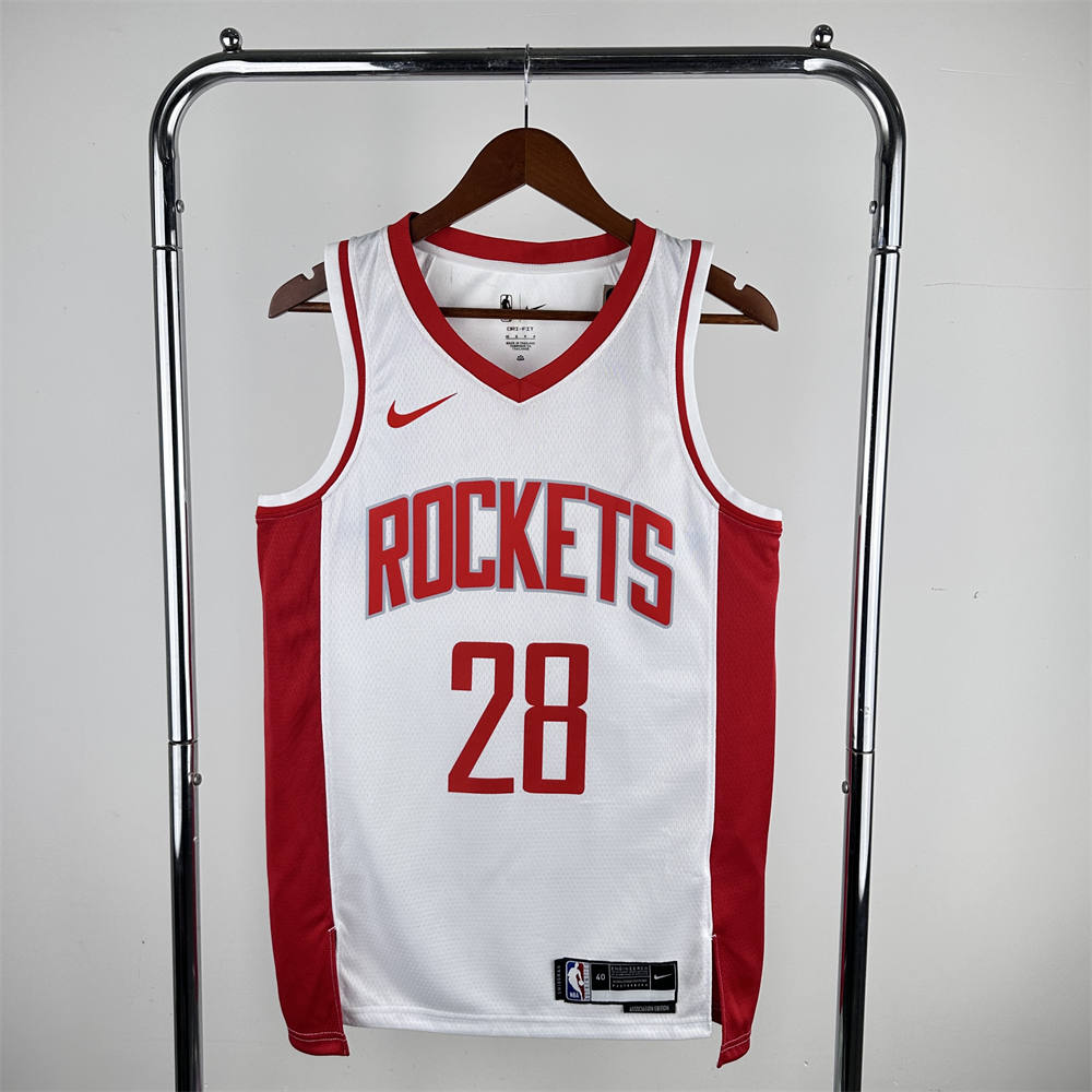 NBA Houston Rockets V-Neck White Jersey SENGUN#28 S-XXL
