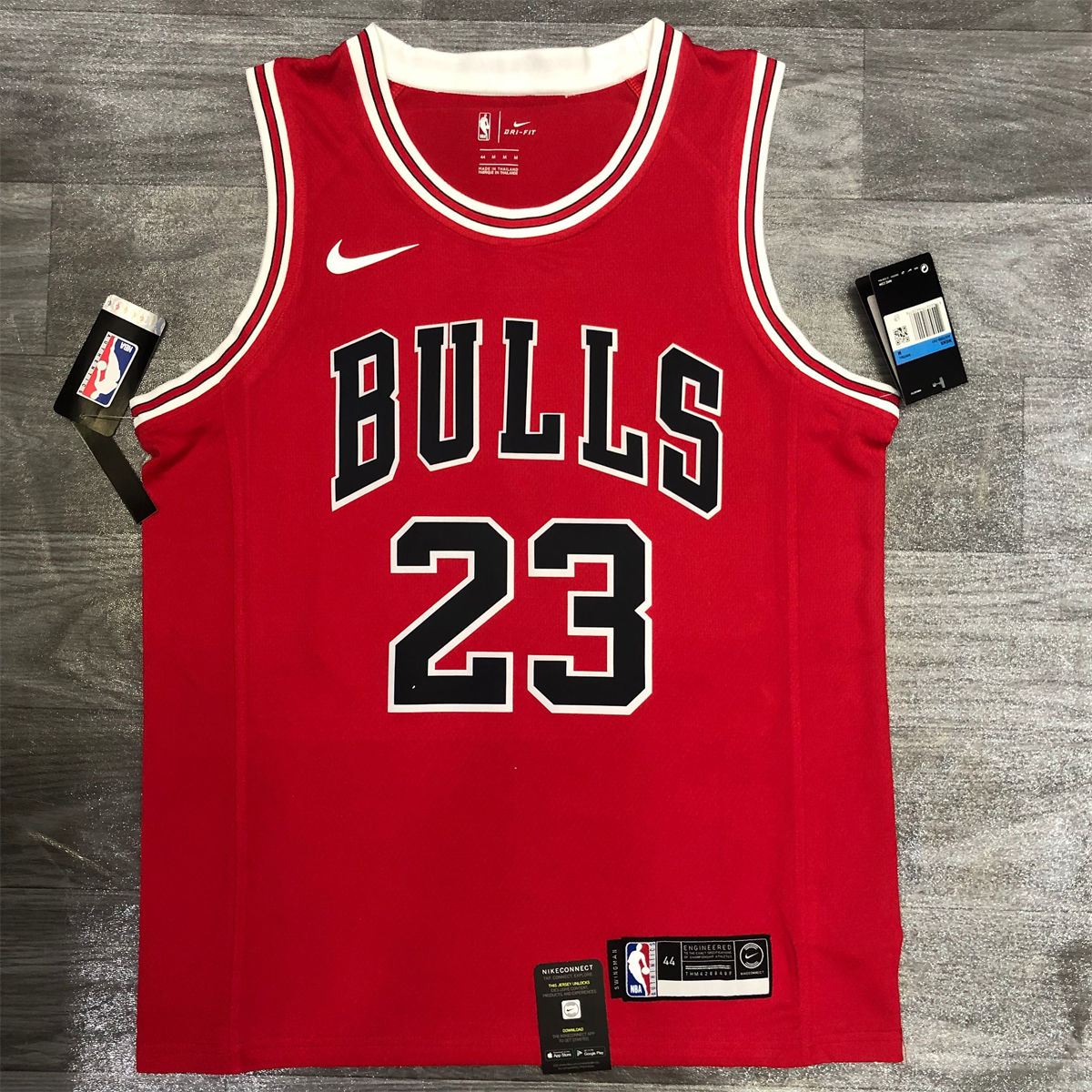 NBA Chicago Bulls Round neck Red Jersey JORDAN#23 S-XXL