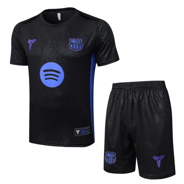2026 Barcelona Black Training Set Shirt and Shorts