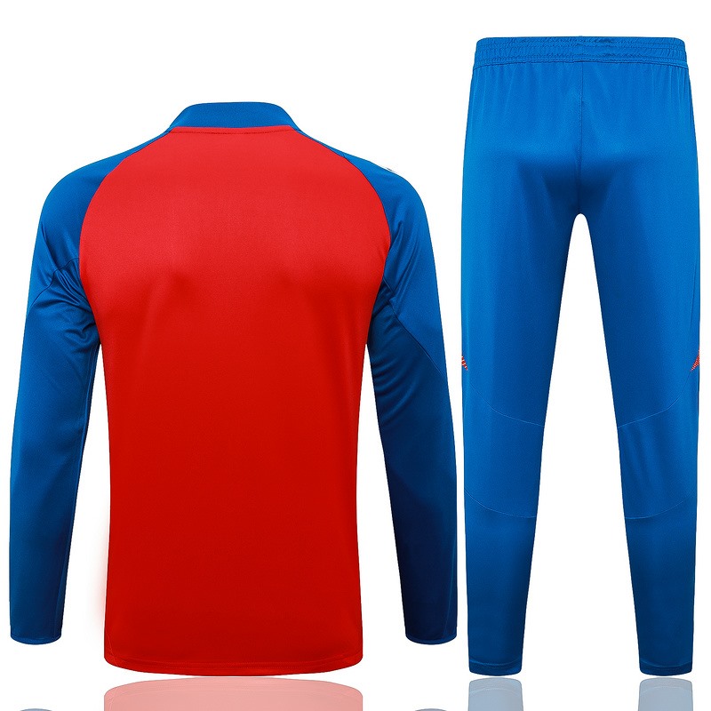 24/25 Spain Red Long-sleeved half-pull training kit Football team kit