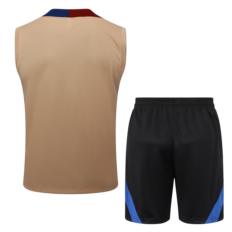 24/25 Barcelona Khaki Training Set Shirt and Shorts