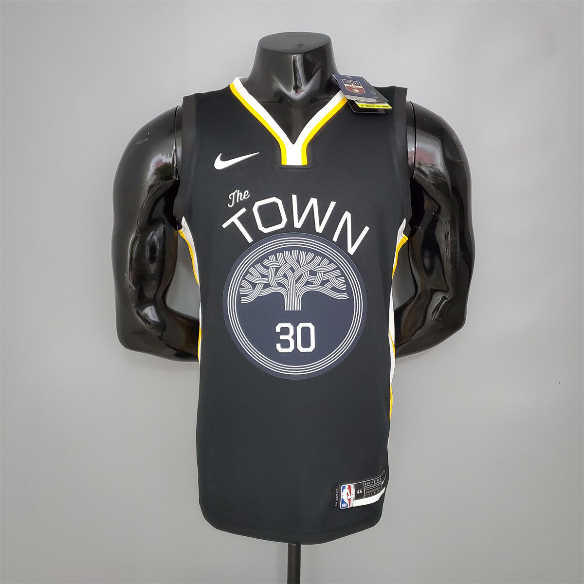 NBA Golden State Warriors V-Neck Black Jersey CURRY#30 S-XXL