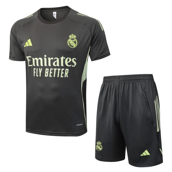 2026 Real Madrid Slate green Training Set Shirt and Shorts