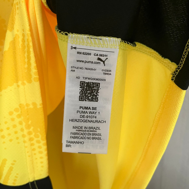 2025/26 Bahia Goalkeeper Yellow jersey Fan version
