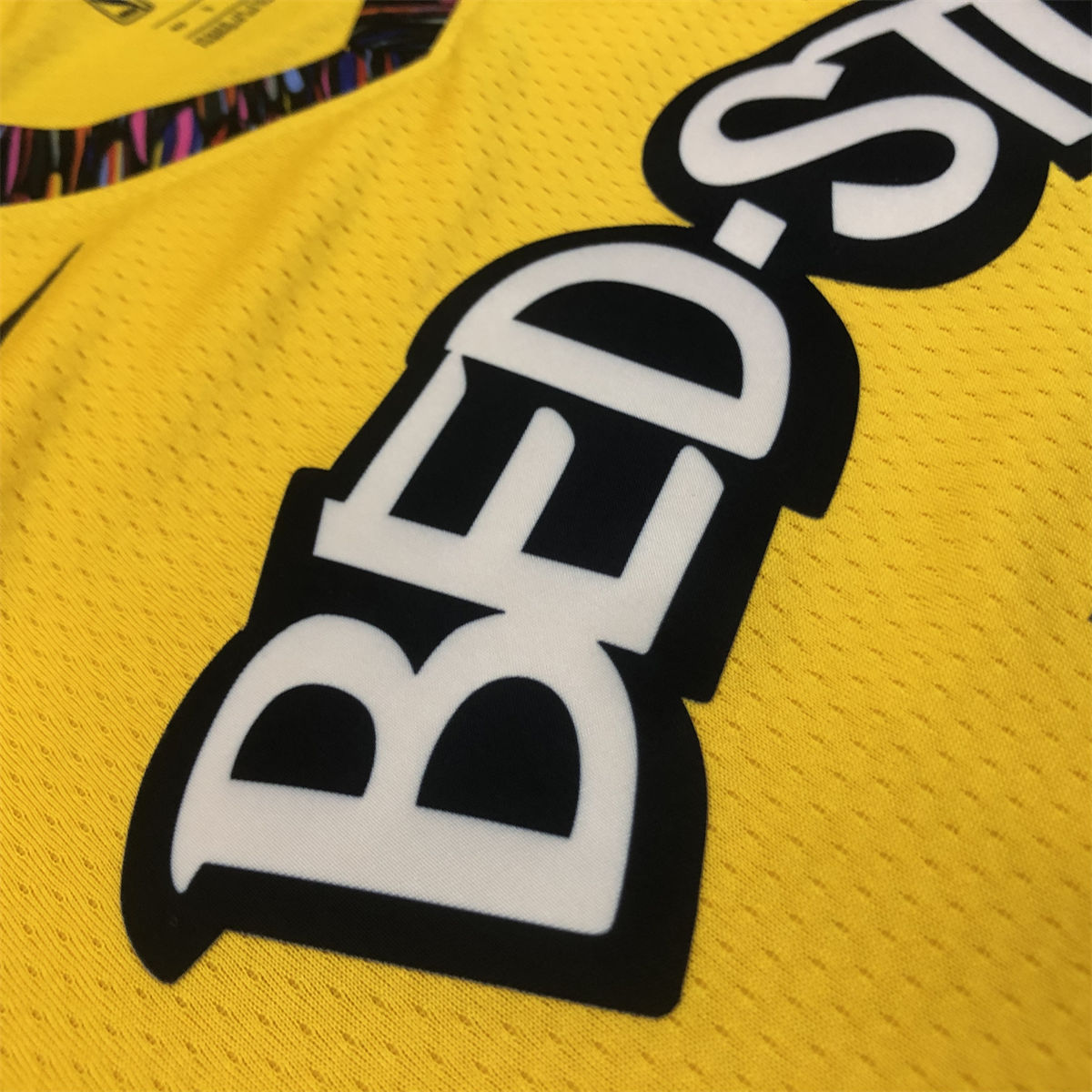 NBA Brooklyn Nets V-Neck Yellow Jersey DURANT#7 S-XXL