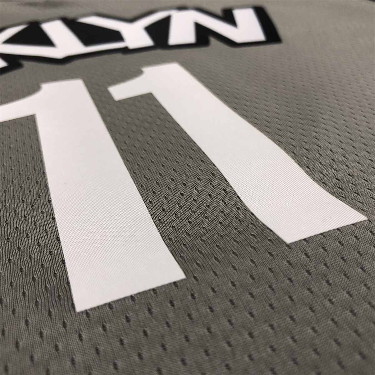 NBA Brooklyn Nets V-neck Grey Jersey Irving#11S-XXL
