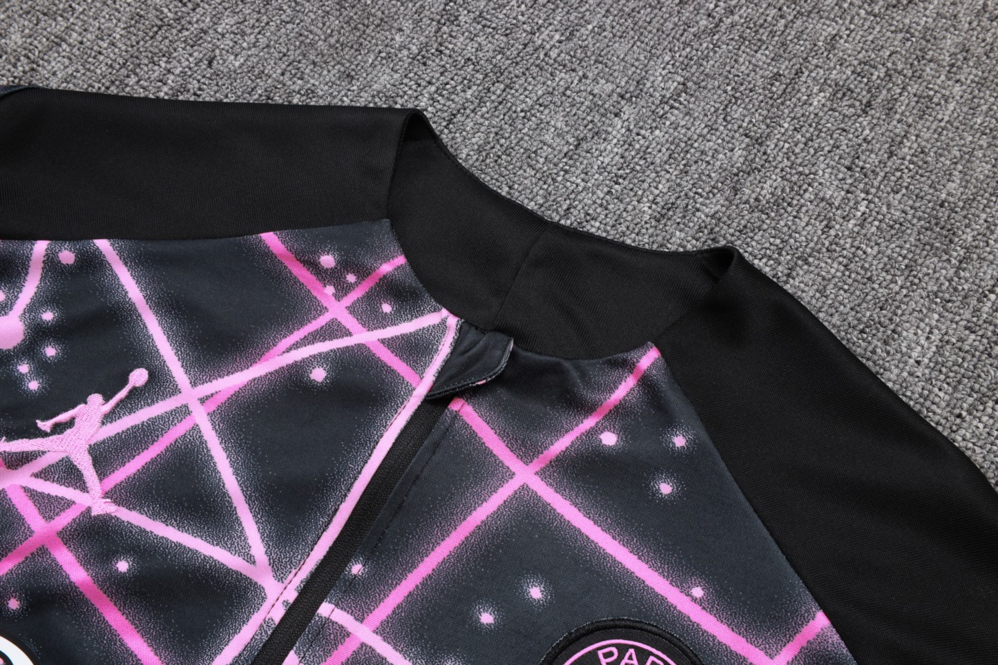 202526 Paris blackish purple Long-sleeved half-pull training kit Football team kit