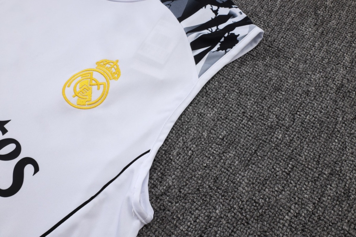2026 Real Madrid White Training Set Shirt and Shorts