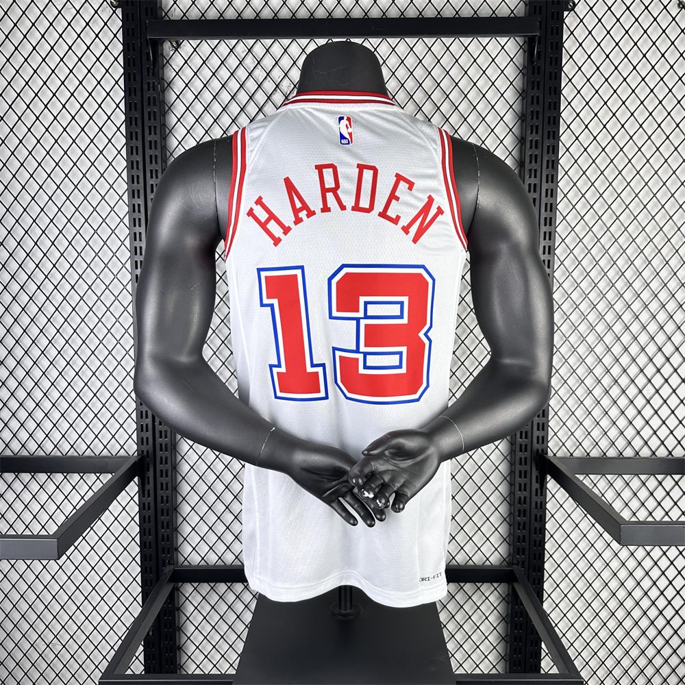 NBA Houston Rockets 2024 Round Neck Balck Jersey HARDEN#13 S-XXL