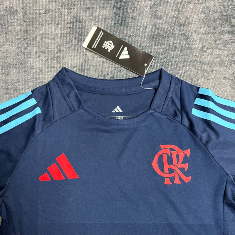 2025/26 Flamengo Training Dark Blue jersey kids Kits size: 16-28