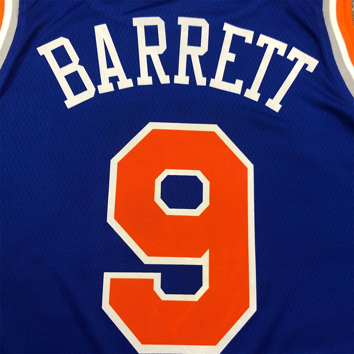 NBA New York Knicks Round Neck Blue jersey BARRETT#9 S-XXL