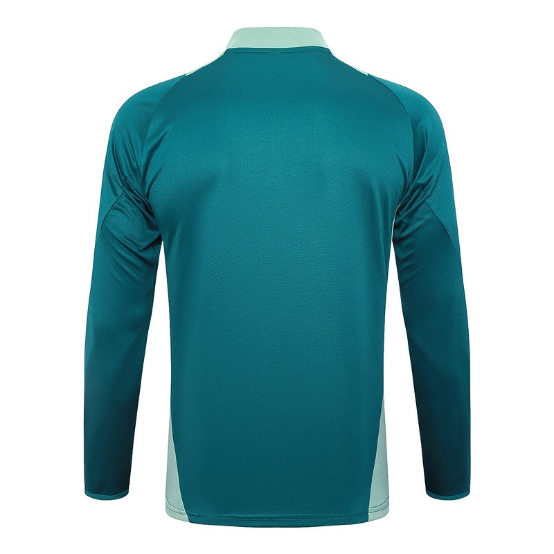 2024/25 Italy Green Long-sleeved half-pull training kit Football team kit