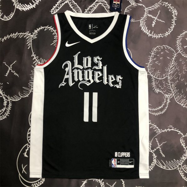 NBA Los Angeles Clippers V neck Black Jersey WALL#11 S-XXL