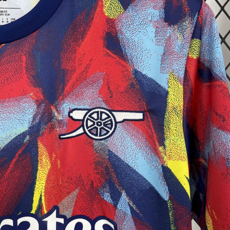 2025/26 Arsenal Colorful pre-match training Jersey Fan Version