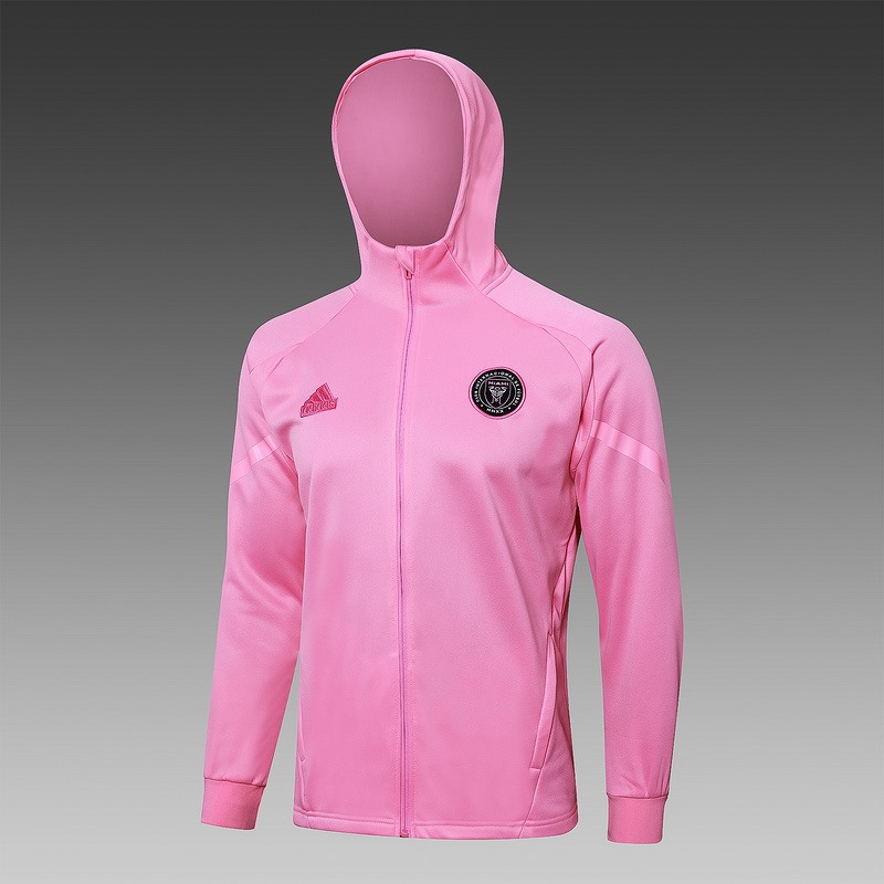 2024 Inter Miami Fc Pink Hoodie Jacket Kit Set Football Team Shirt Sports Fashion