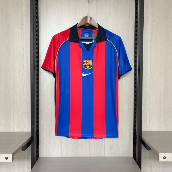 Retro Barcelona 01/02 Home jersey Fan Version