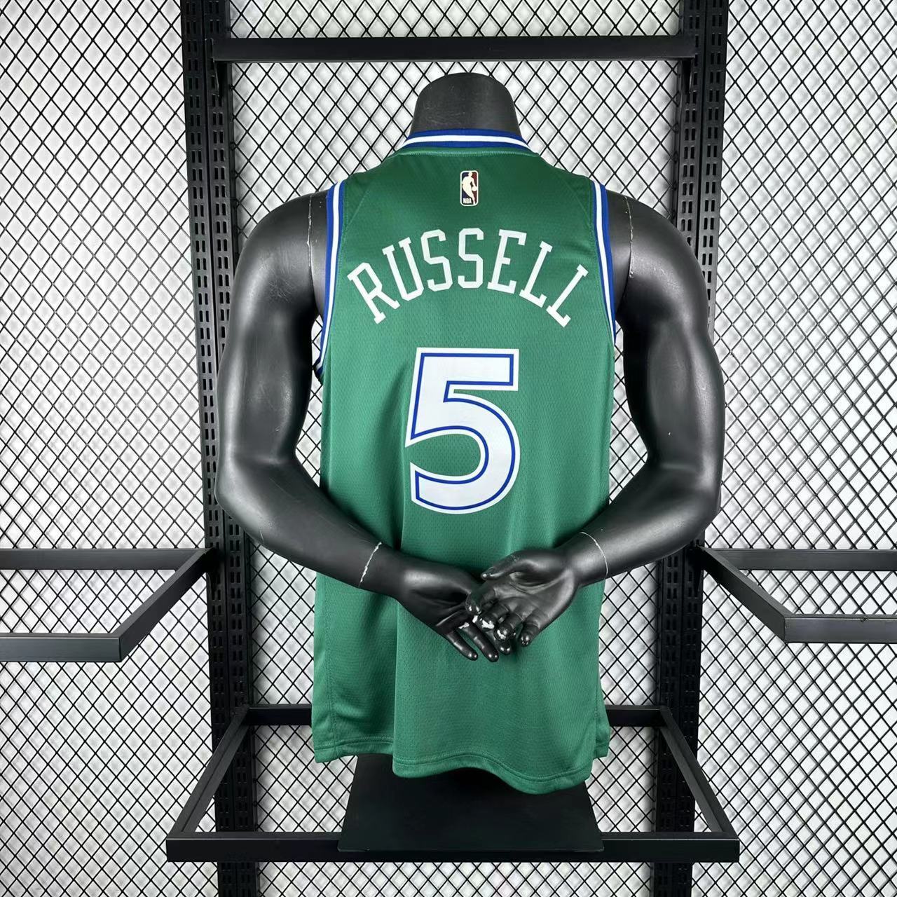 NBA Dallas Mavericks Round Neck Green Jersey RUSSELL#5 S-XXL