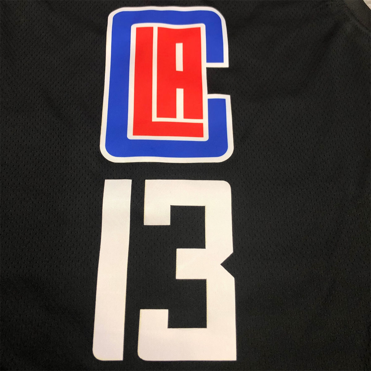 NBA Los Angeles Clippers V neck Black Jersey GEORGE#13 S-XXL