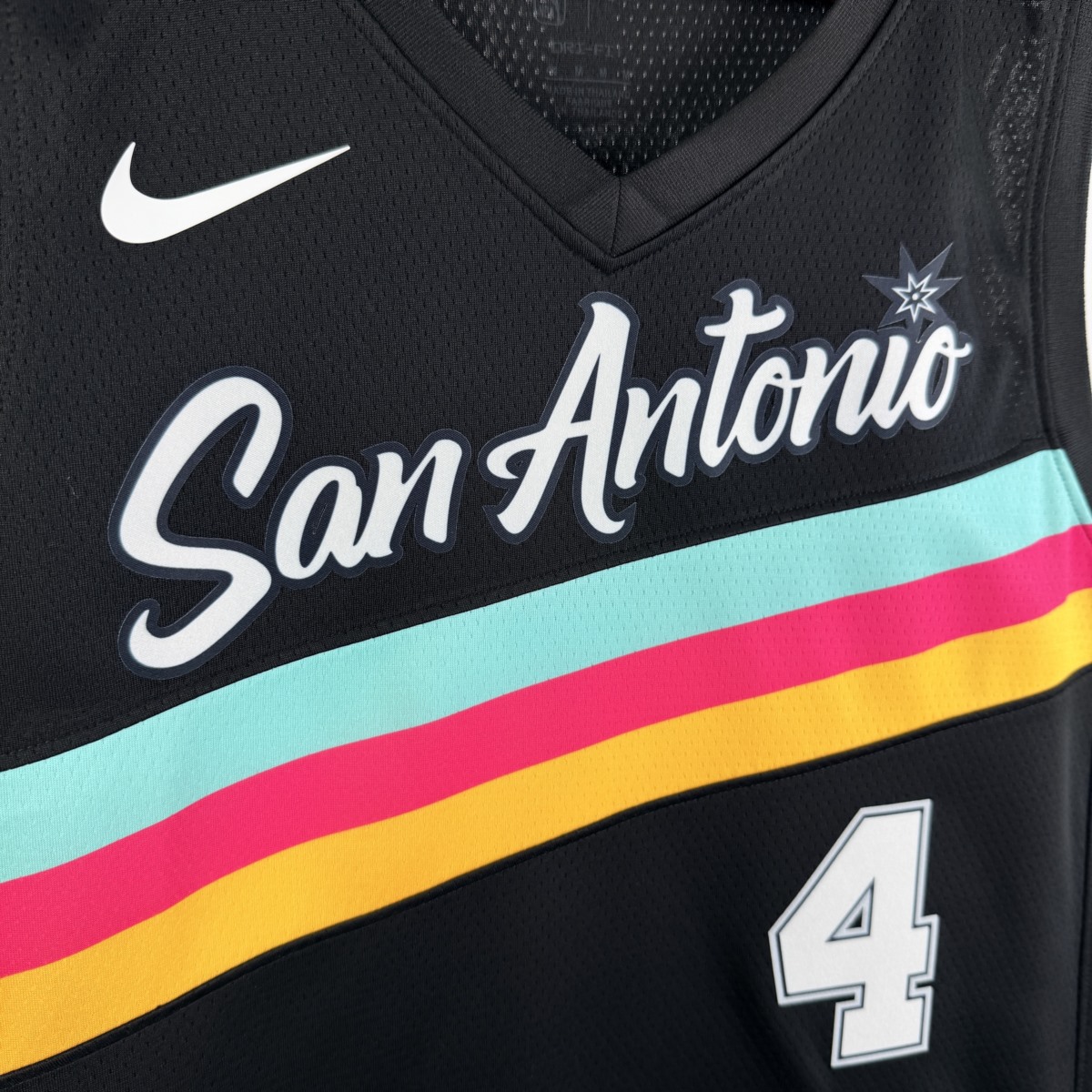 NBA San Antonio Spurs 2026 City Edition Black jersey FOX#4