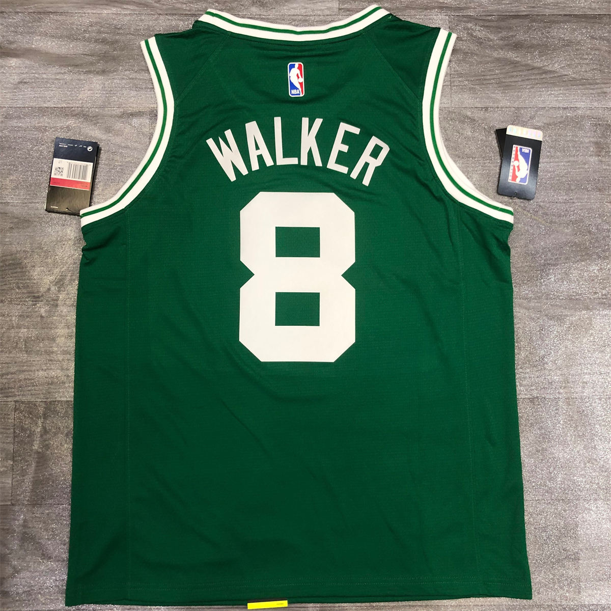 NBA Boston Celtics round neck Retro Green Jersey Walker#8 S-XXL