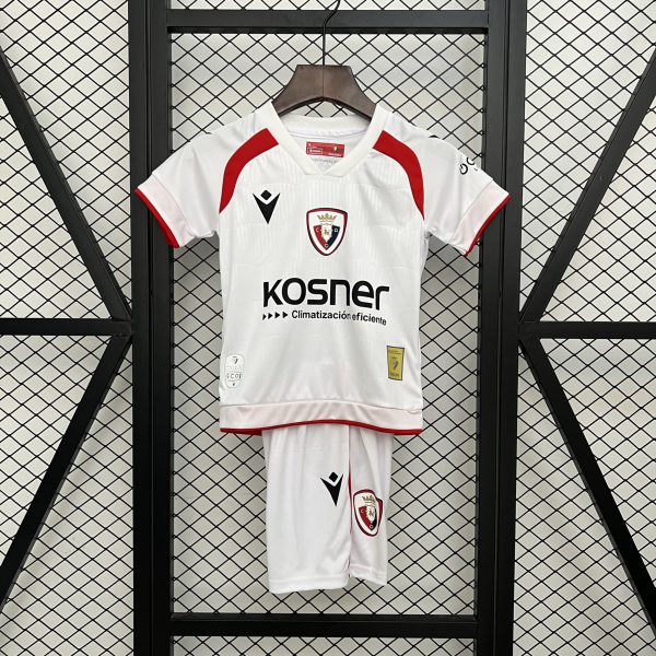 2025/26 Osasuna Second Away White jersey kids Kits size: 16-28