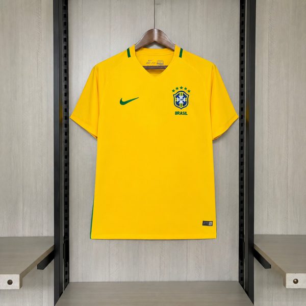 Retro 2016 Brazil Home Jersey