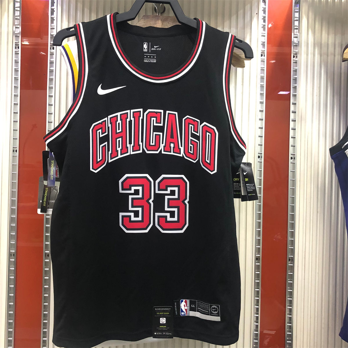 NBA Chicago Bulls Round neck Black Jersey PIPPEN#33 S-XXL