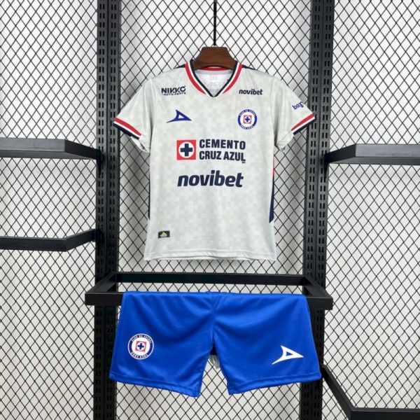 2025/26 Cruz Azul Away jersey kids Kits size: 16-28