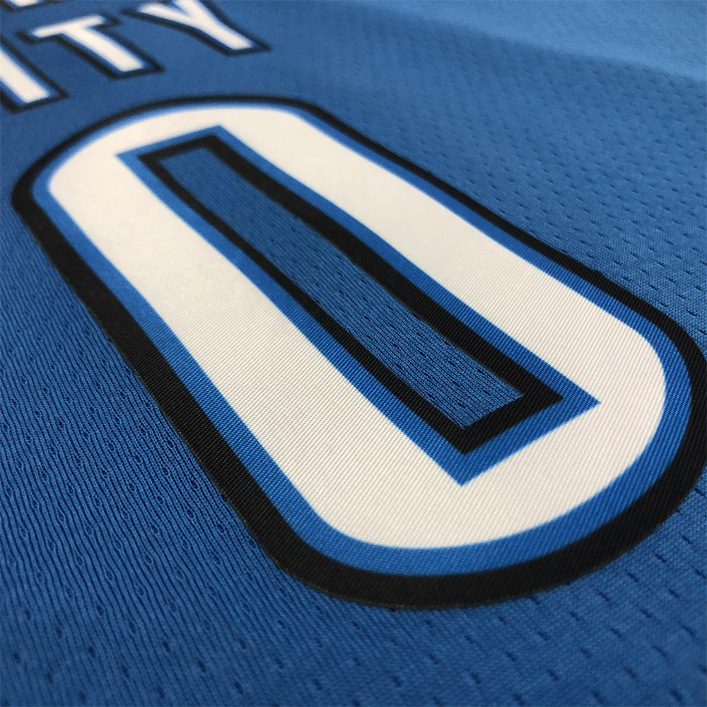 NBA Oklahoma City Thunder V-Neck Blue Jersey WESTBROOK#0 S-XXL