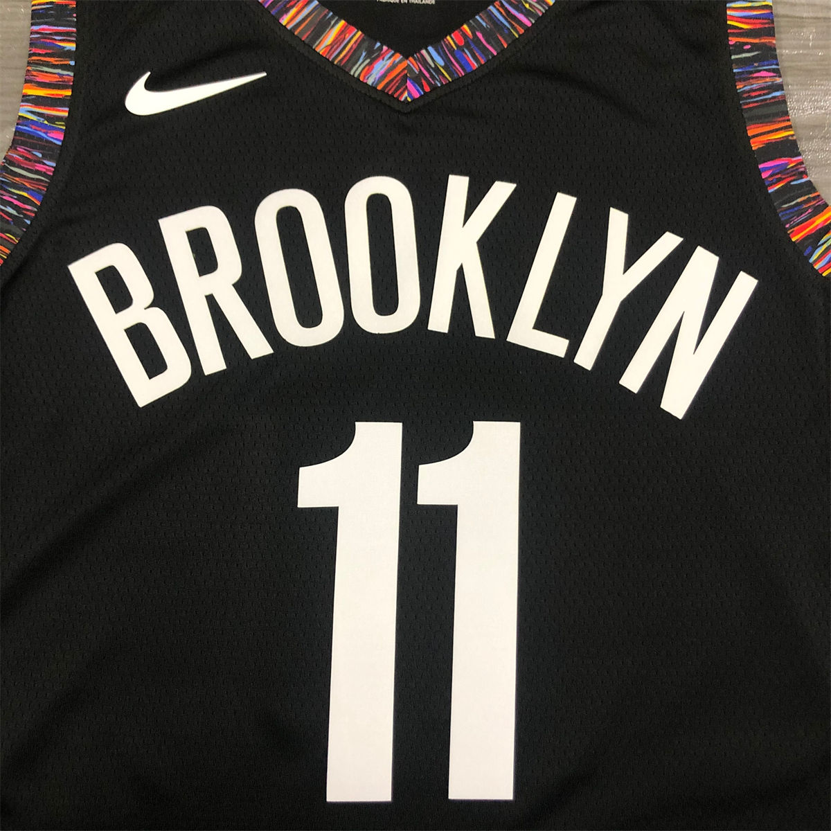 NBA Brooklyn Nets V-Neck Black Jersey IRVING#11 S-XXL