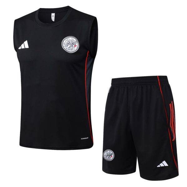 2026 Ajax Black Training Set Shirt and Shorts