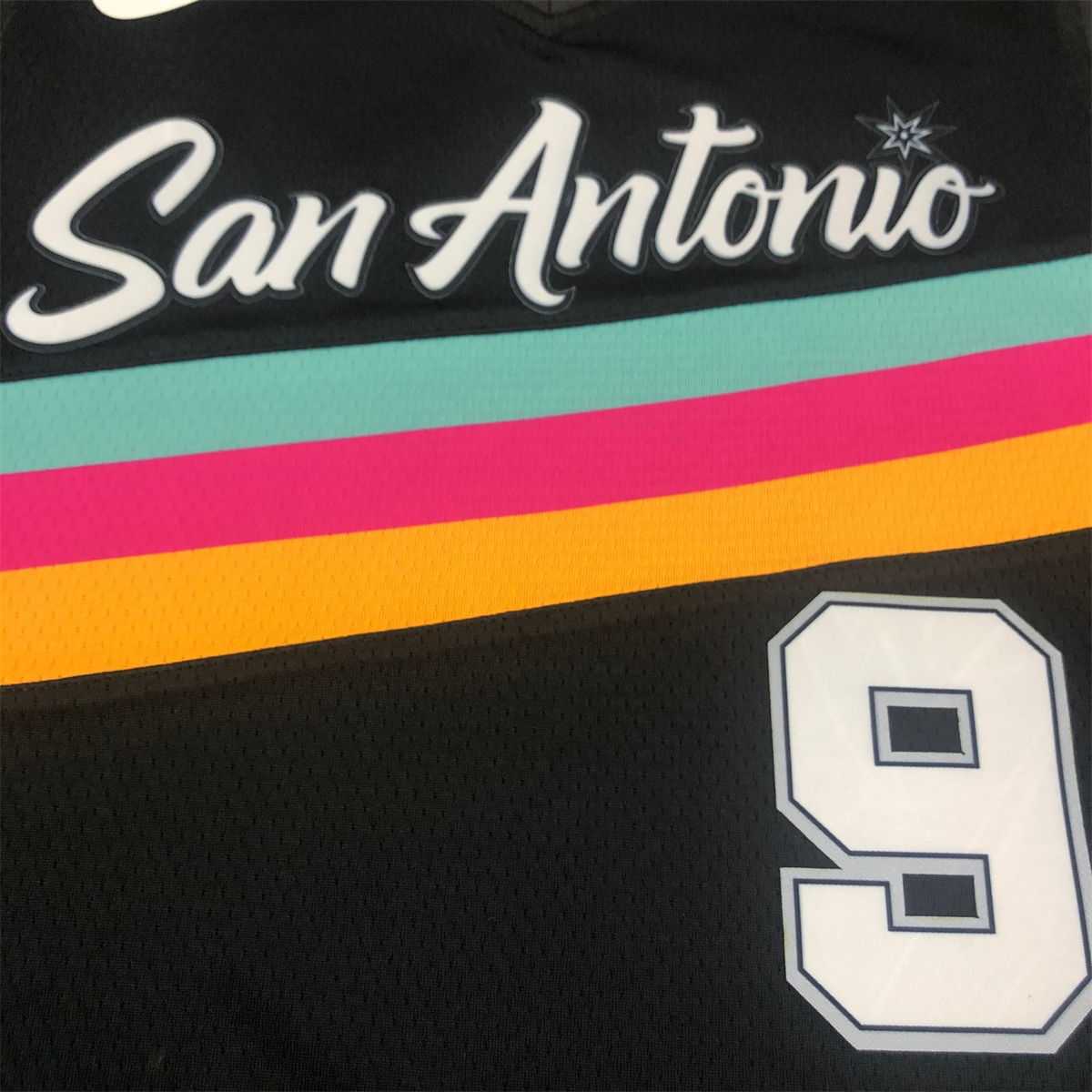 NBA San Antonio Spurs V-Neck Black jersey PARKER#9 S-XXL