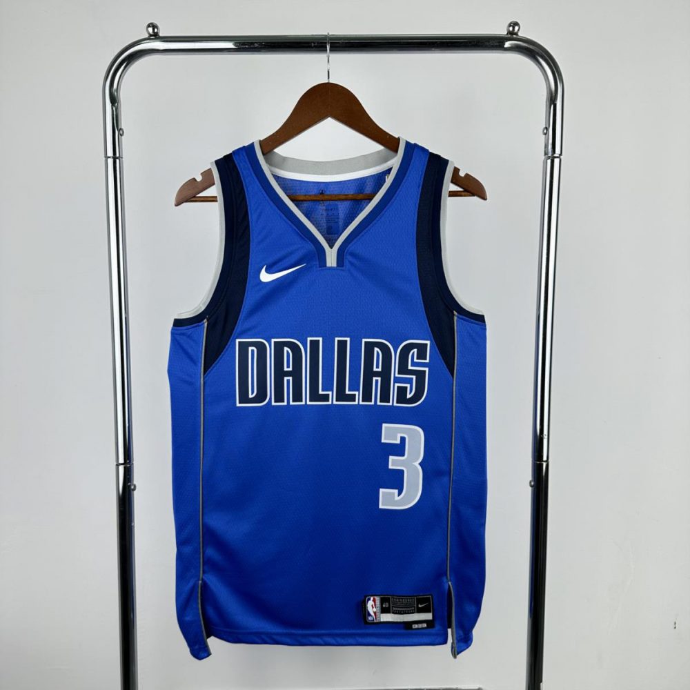 NBA Dallas Mavericks V-Neck Blue Jersey DAVIS#3 S-XXL