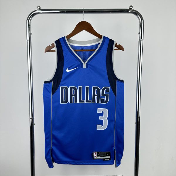 NBA Dallas Mavericks V-Neck Blue Jersey DAVIS#3 S-XXL