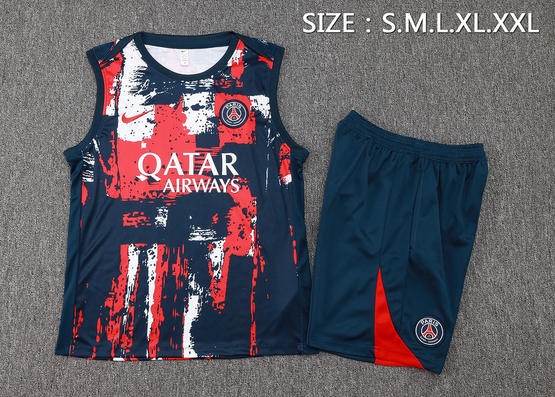 24/25 Paris royal blue Training Set Shirt and Shorts