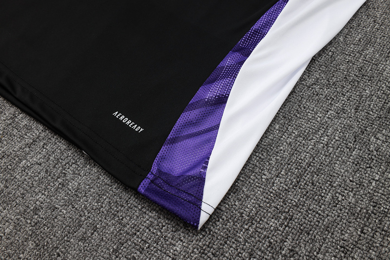 24/25 Real Madrid Black Training Set Shirt and Shorts