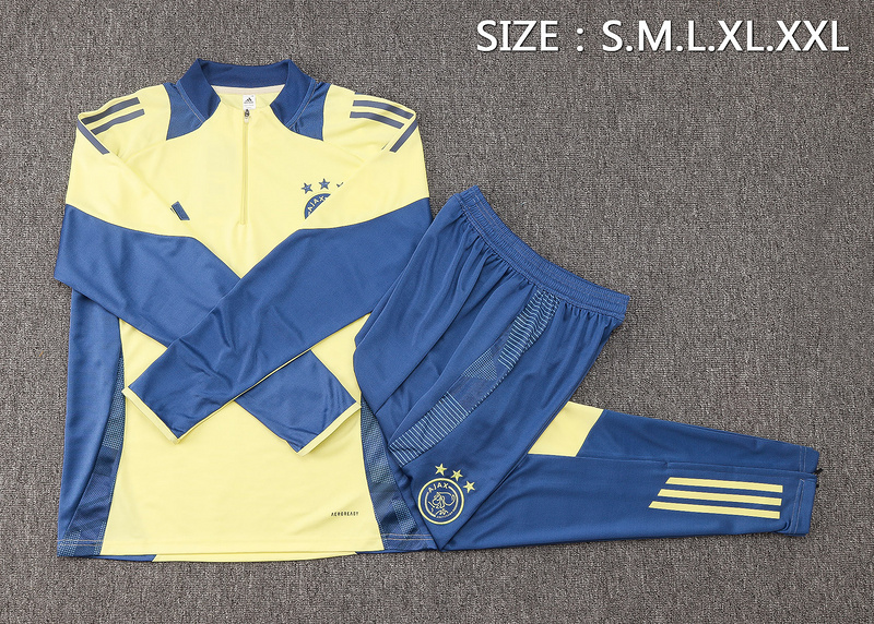 24/25 Ajax Light yellow Long-sleeved half-pull training kit Football team kit